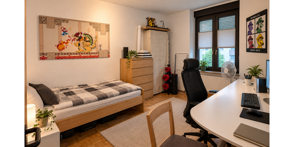 Etagenwohnung Düsseldorf Oberbilk - 1 Zimmer, 33 m&sup2;, 99.000&euro; | Angebot:27535567