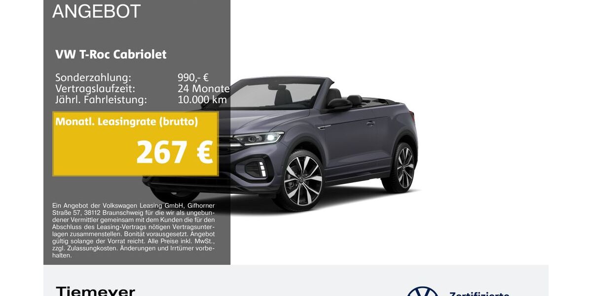 VW T-Roc 8.396 km 34.240 &euro; Bochum 44892