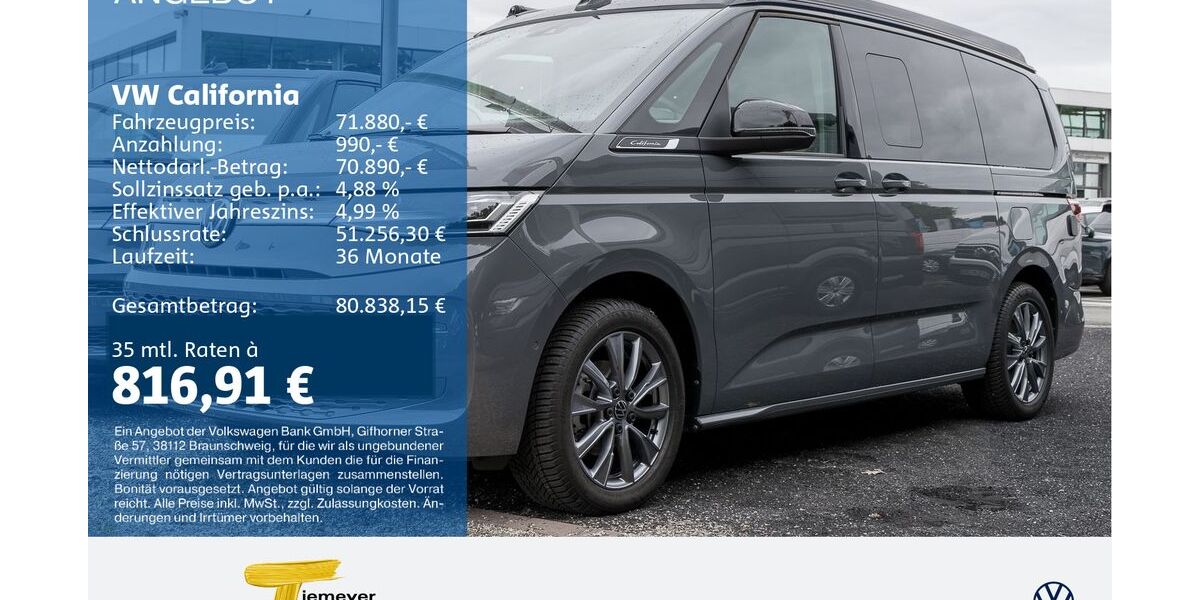 VW T7 California 9.990 km 69.880 &euro; Duisburg 47059