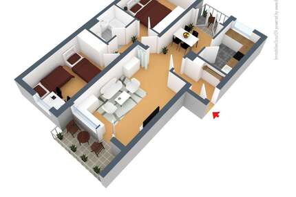 Wohnung Solingen Solingen-Mitte - 3 Zimmer, 73 m&sup2;, 779&euro; | Angebot:27225109