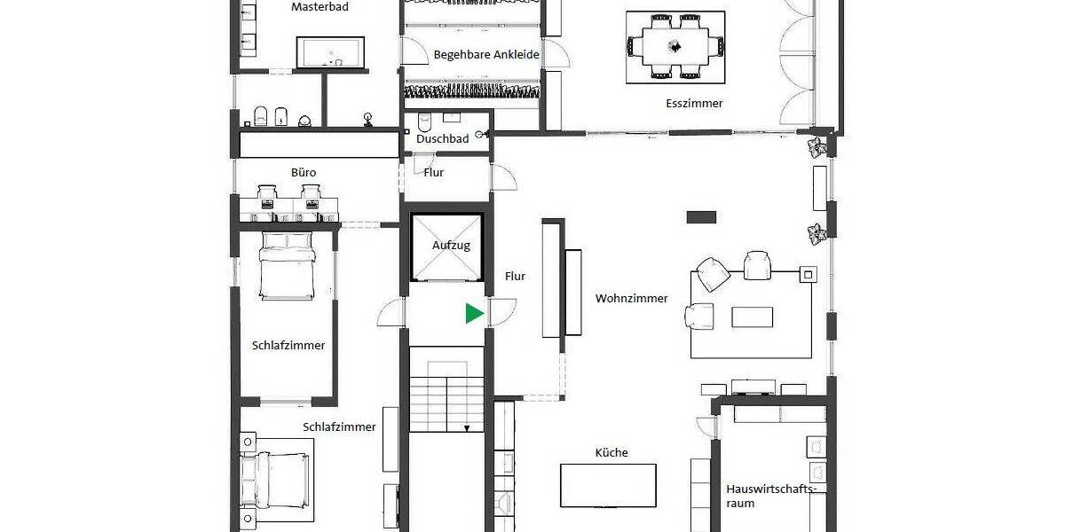 Etagenwohnung Düsseldorf Oberkassel - 4 Zimmer, 269 m&sup2;, 1.695.000&euro; | Angebot:26029233