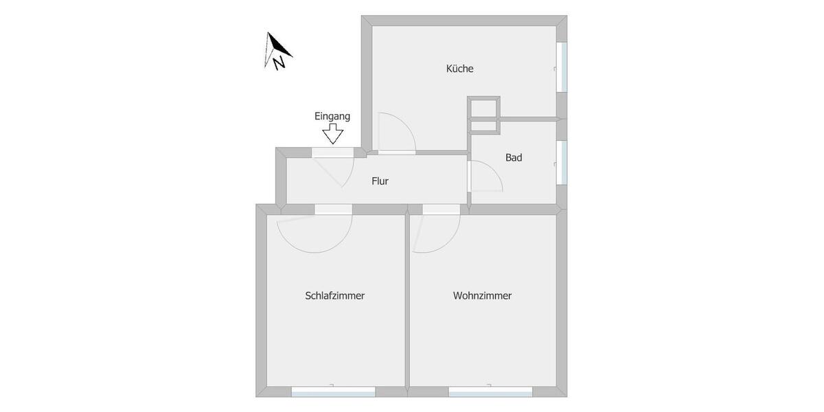 Erdgeschoßwohnung Bochum Bochum-Mitte - 2.5 Zimmer, 50 m&sup2;, 480&euro; | Angebot:25943660