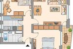 Etagenwohnung Gelsenkirchen Resse - 3.5 Zimmer, 59 m&sup2;, 489&euro; | Angebot:25571587