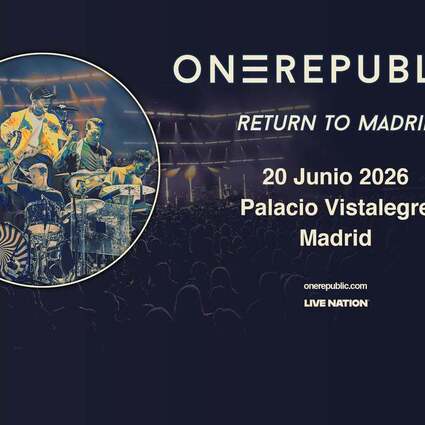 OneRepublic - Escape to Europe 2025 | Paquetes VIP 20.06.2026 Palacio Vistalegre