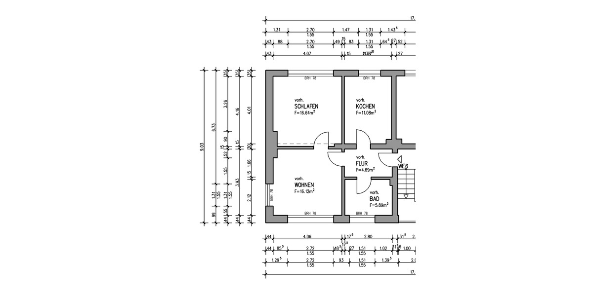 Etagenwohnung Solingen Burg - 2 Zimmer, 55 m&sup2;, 690&euro; | Angebot:25252039