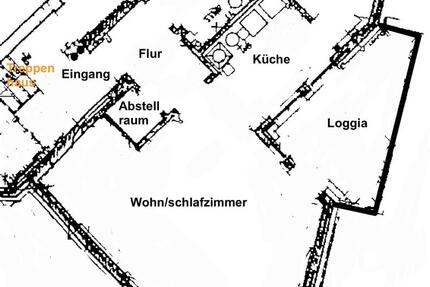 Wohnung Essen Stadtbezirk III - 1.5 Zimmer, 45 m&sup2;, 500&euro; | Angebot:25993004
