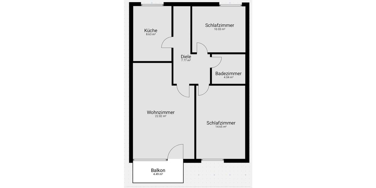 Dachgeschoßwohnung Essen Stadtbezirk VI - 3 Zimmer, 70 m&sup2;, 149.000&euro; | Angebot:25994131