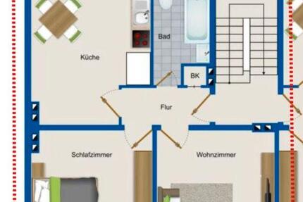 Wohnung Hagen - 2 Zimmer, 60 m&sup2;, 550&euro; | Angebot:27581302