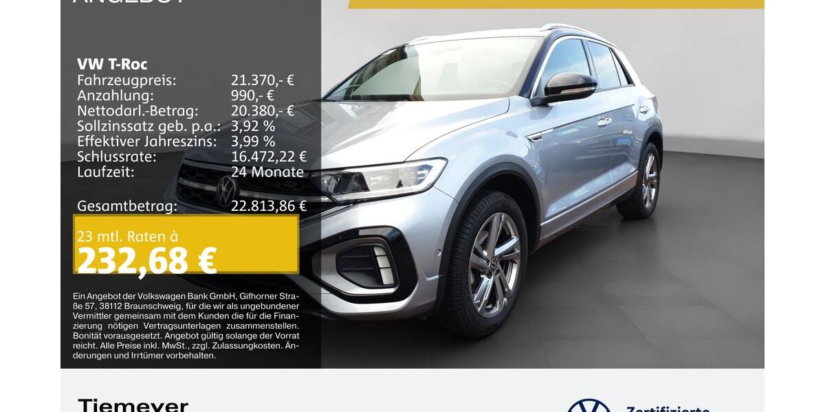 VW T-Roc 38.338 km 21.190 &euro; Bochum 44892