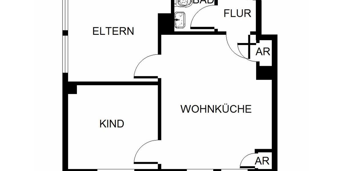 Etagenwohnung Gelsenkirchen Gelsenkirchen-Nord - 3 Zimmer, 52 m&sup2;, 329&euro; | Angebot:24420086