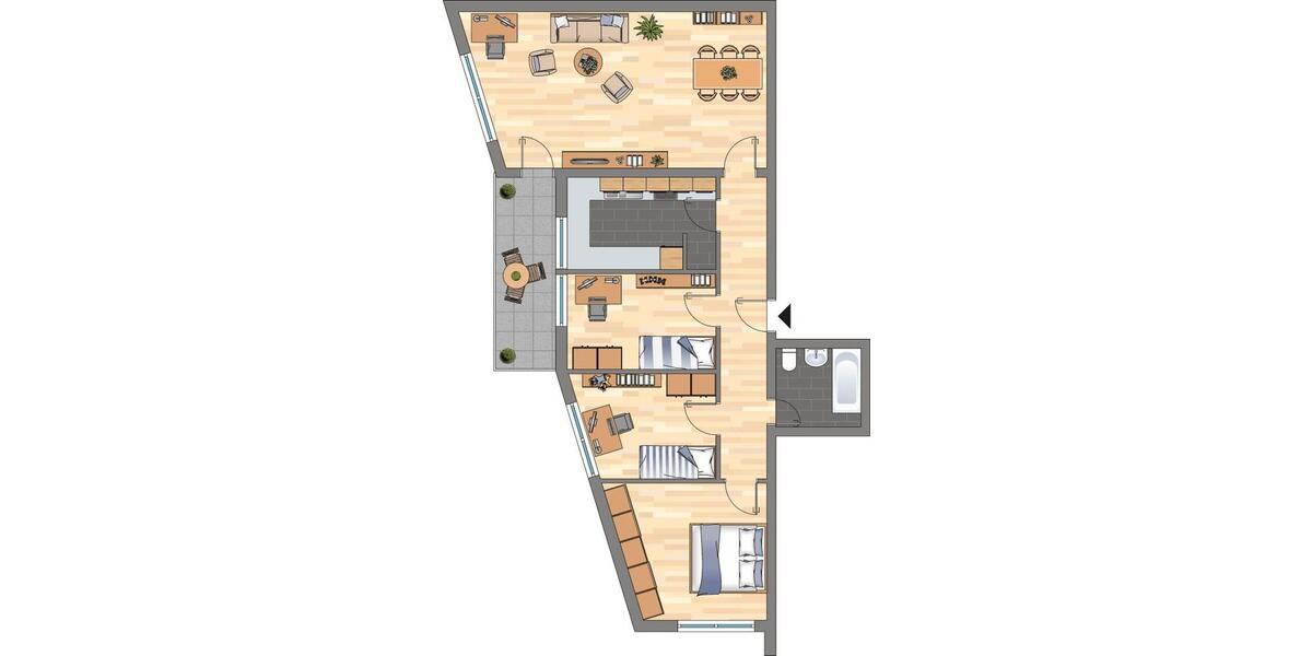 Etagenwohnung Hagen Hagen-Nord - 4 Zimmer, 88 m&sup2;, 619&euro; | Angebot:25988842