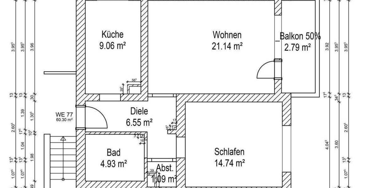 Etagenwohnung Duisburg Aldenrade - 2 Zimmer, 244 m&sup2;, 480.000&euro; | Angebot:25712996