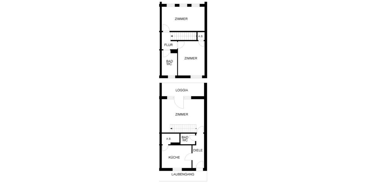 Maisonettenwohnung Herne Eickel - 3.5 Zimmer, 78 m&sup2;, 419&euro; | Angebot:24784613