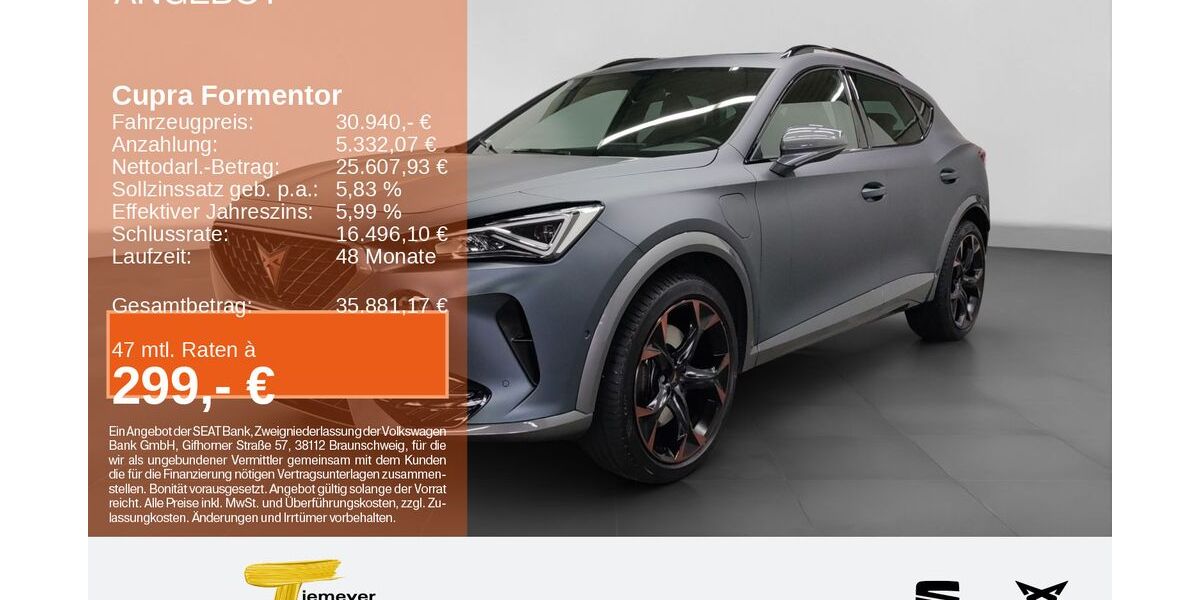 Cupra Formentor 25.900 km 30.940 &euro; Bochum 44809