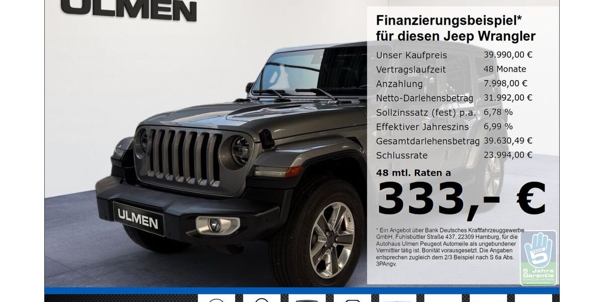 Jeep Wrangler 51.513 km 39.990 &euro; Düsseldorf 40233