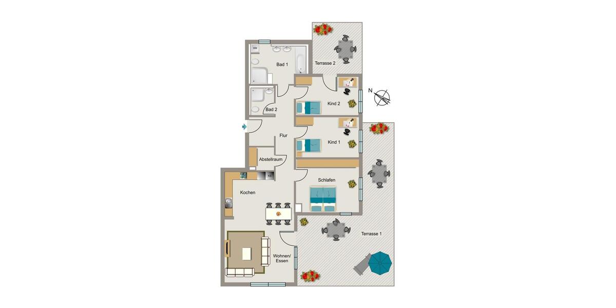 Etagenwohnung Bochum Bochum-Nord - 4 Zimmer, 139 m&sup2;, 2.009&euro; | Angebot:24976580
