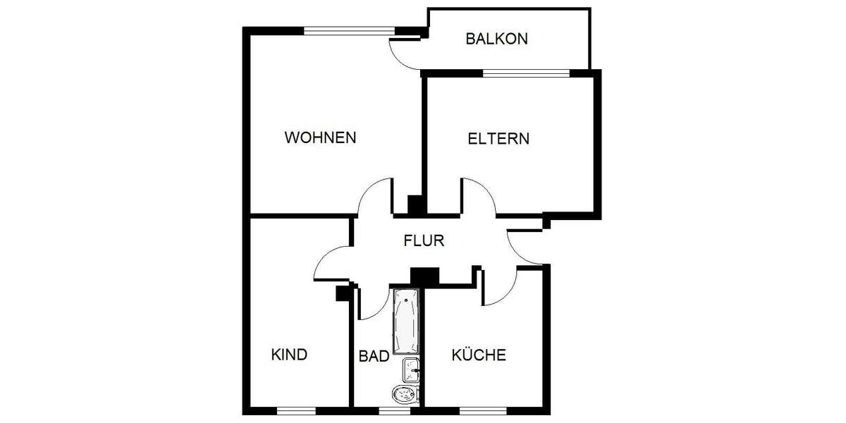 Etagenwohnung Gelsenkirchen Gelsenkirchen-Nord - 3 Zimmer, 66 m&sup2;, 489&euro; | Angebot:27216055