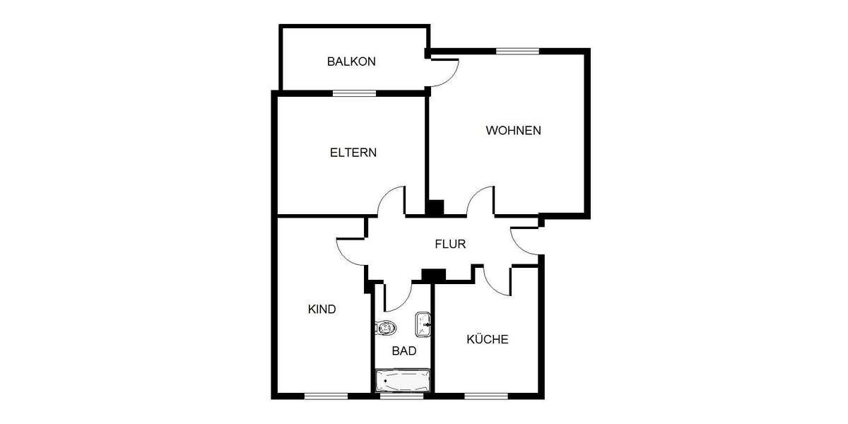 Etagenwohnung Gelsenkirchen Hassel - 3 Zimmer, 67 m&sup2;, 479&euro; | Angebot:24872909