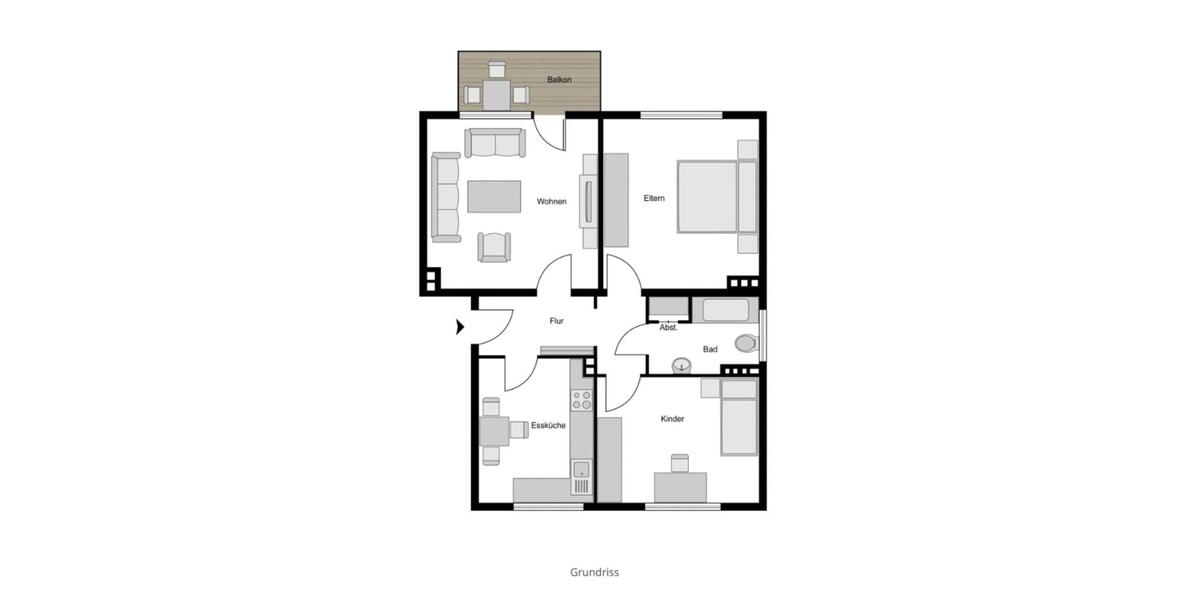 Etagenwohnung Essen Stadtbezirk VII - 3 Zimmer, 75 m&sup2;, 900&euro; | Angebot:25300929