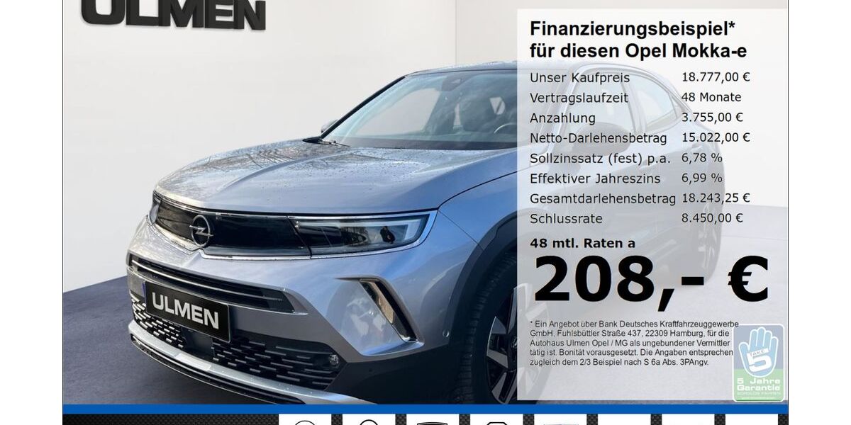 Opel Mokka-e 24.530 km 18.444 &euro; Düsseldorf 40231