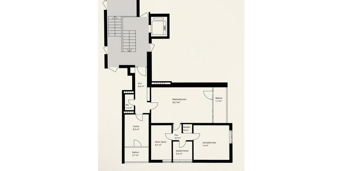 Etagenwohnung Ennepetal - 3 Zimmer, 76 m&sup2;, 149.000&euro; | Angebot:25966359