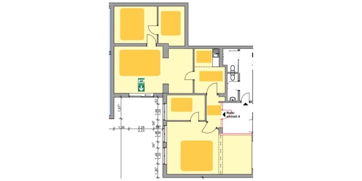 Etagenwohnung Oberhausen Alt-Oberhausen - 2 Zimmer, 50 m&sup2;, 560&euro; | Angebot:25205294