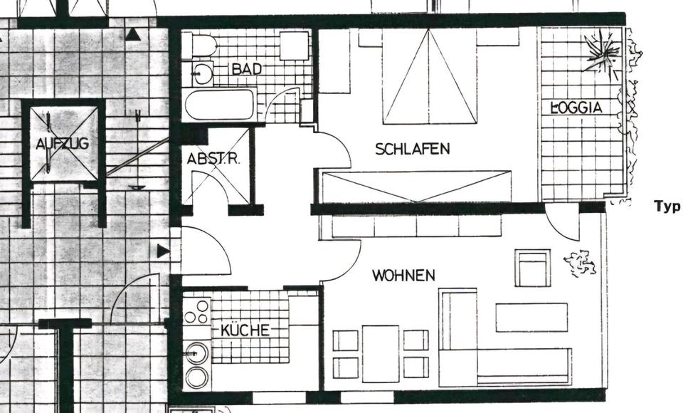 Etagenwohnung Herne Altenhöfen - 2.5 Zimmer, 65 m&sup2;, 420&euro; | Angebot:24876820