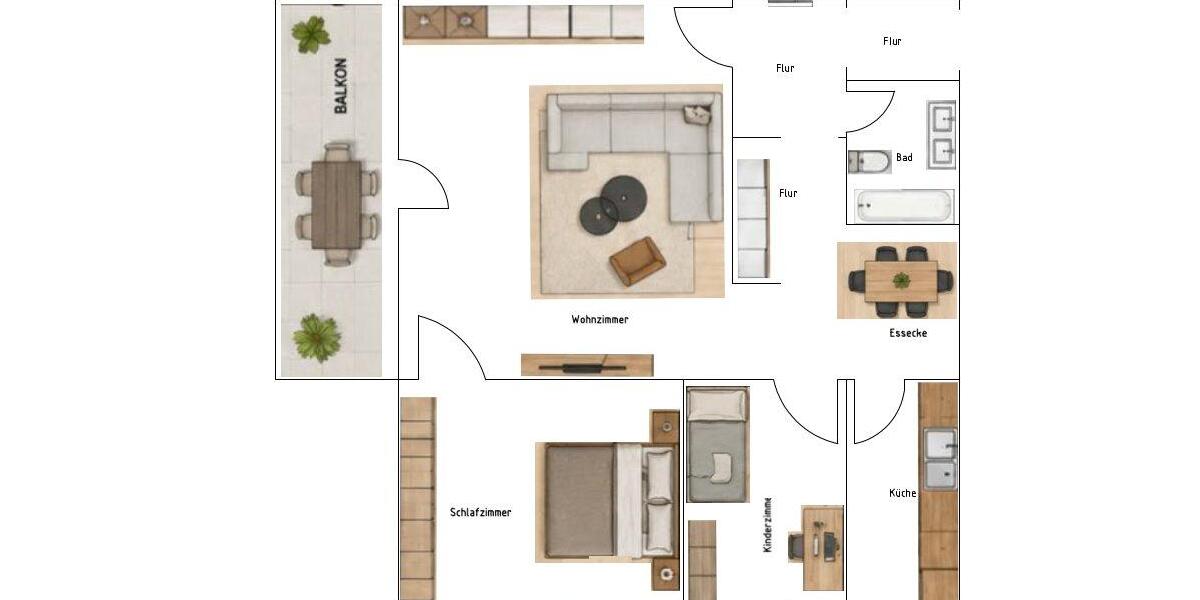 Etagenwohnung Sprockhövel - 3 Zimmer, 78 m&sup2;, 176.000&euro; | Angebot:27541582