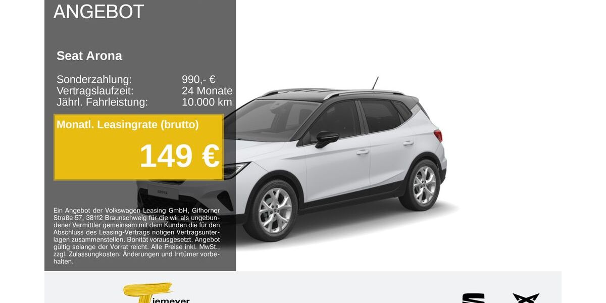 Seat Arona 19.348 km 24.080 &euro; Gelsenkirchen OT Beckhausen 45899