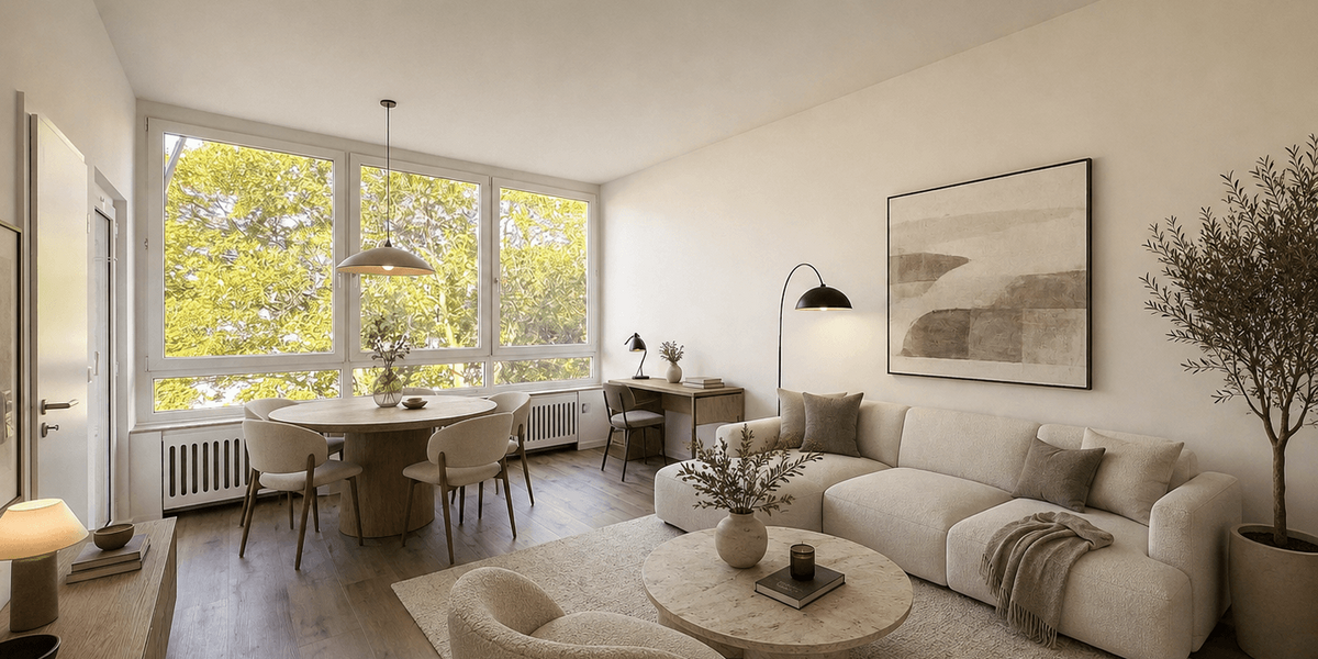 Etagenwohnung Düsseldorf Niederkassel - 1 Zimmer, 34 m&sup2;, 850&euro; | Angebot:27208159