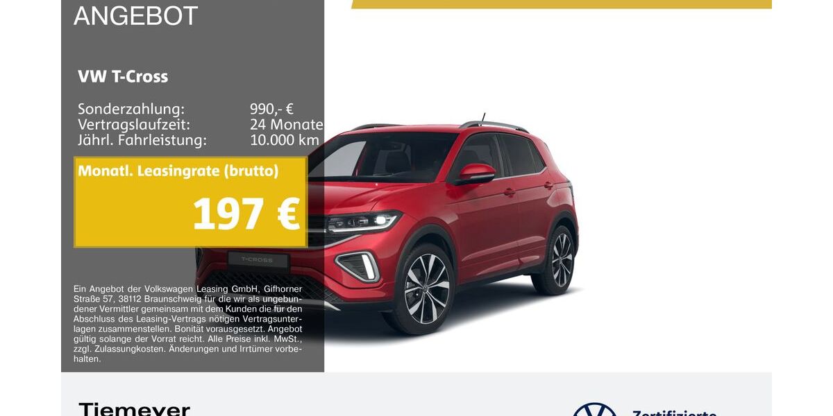 VW T-Cross 3.295 km 25.690 &euro; Bochum 44892