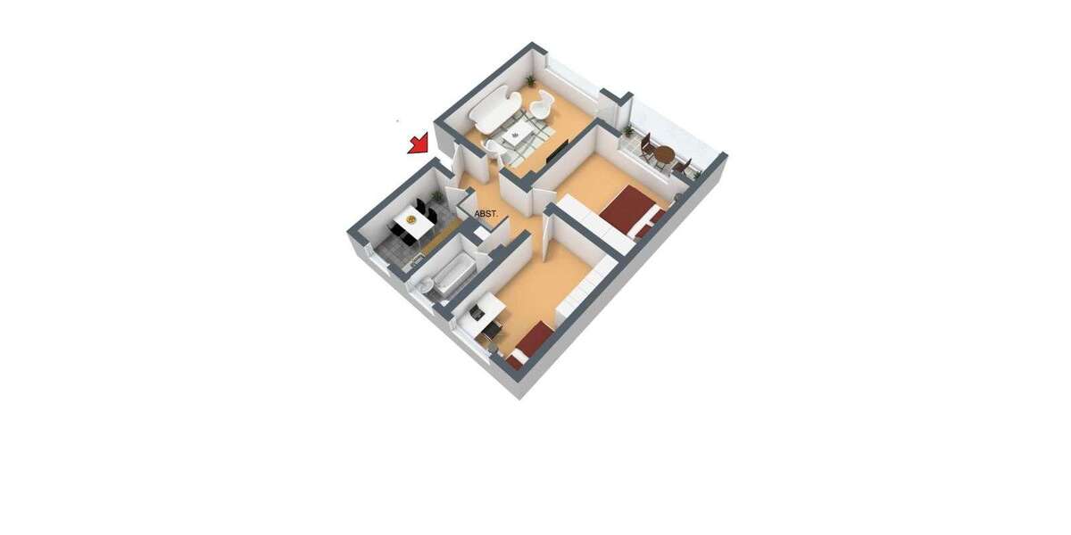 Etagenwohnung Hagen Vorhalle - 3 Zimmer, 74 m&sup2;, 529&euro; | Angebot:27201789