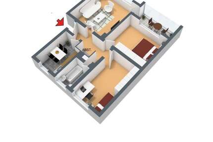 Wohnung Hagen Vorhalle - 3 Zimmer, 74 m&sup2;, 529&euro; | Angebot:27201789