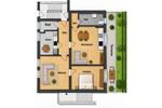 Hochparterre Wuppertal Gemarkung Langerfeld - 3 Zimmer, 76 m&sup2;, 179.000&euro; | Angebot:27534046