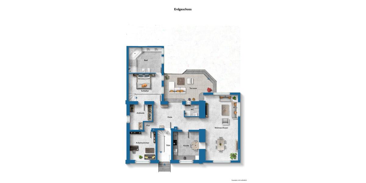 Terrassenwohnung Bochum Werne - 4 Zimmer, 144 m&sup2;, 1.300&euro; | Angebot:27553775