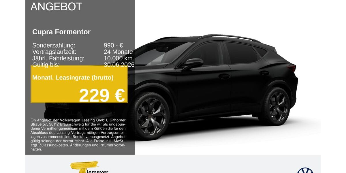 Cupra Formentor 24.451 km 33.710 &euro; Remscheid 42897