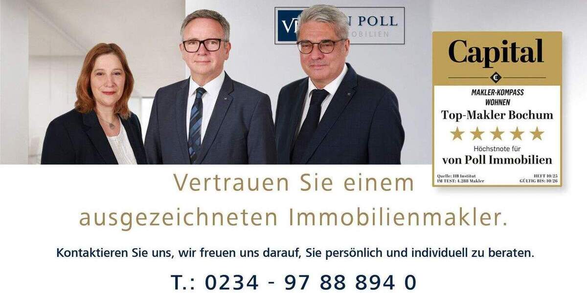 Etagenwohnung Bochum Weitmar - 2 Zimmer, 55 m&sup2;, 119.000&euro; | Angebot:25687048