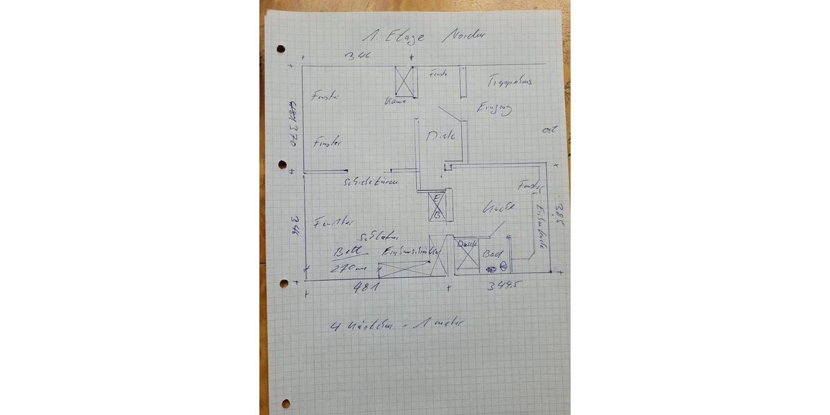 Etagenwohnung Duisburg Angerhausen - 2.5 Zimmer, 51 m&sup2;, 640&euro; | Angebot:27583220