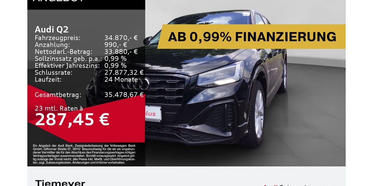 Audi Q2 27.203 km 34.870 &euro; Gelsenkirchen 45894