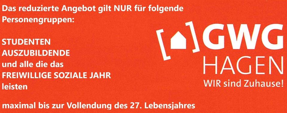 Etagenwohnung Hagen Hagen-Nord - 2 Zimmer, 53 m&sup2;, 79&euro; | Angebot:25864475