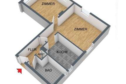 Wohnung Remscheid Endringhausen - 2 Zimmer, 49 m&sup2;, 379&euro; | Angebot:26978231