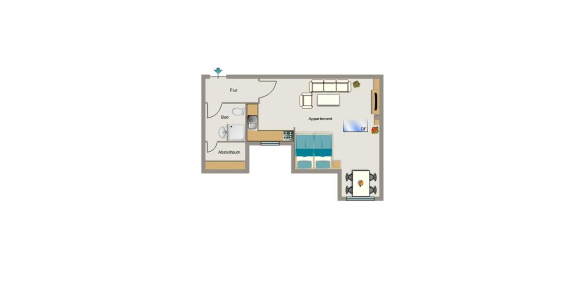 Dachgeschoßwohnung Bochum - 1.5 Zimmer, 39 m&sup2;, 286&euro; | Angebot:25252414