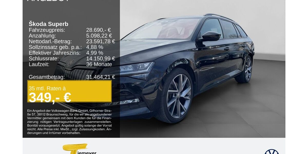 Skoda Superb 45.011 km 28.690 &euro; Duisburg 47059