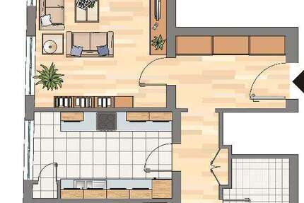 Wohnung Hagen Eppenhausen - 3 Zimmer, 73 m&sup2;, 539&euro; | Angebot:26978274