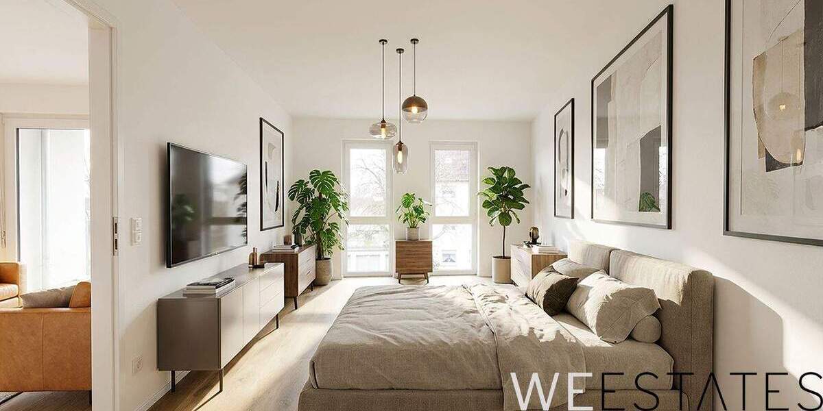 Etagenwohnung Düsseldorf Eller - 2 Zimmer, 60 m&sup2;, 1.150&euro; | Angebot:25683485