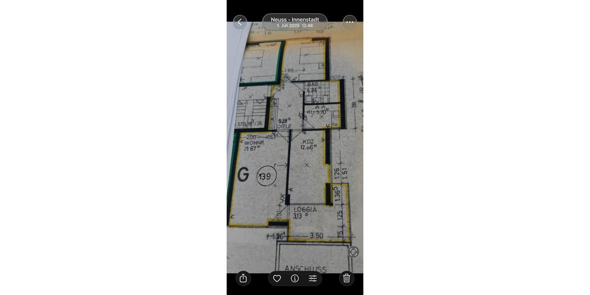 Etagenwohnung Neuss Erfttal - 3 Zimmer, 71 m&sup2;, 268.000&euro; | Angebot:26346890