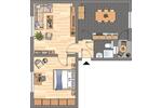 Etagenwohnung Duisburg Duisburg-Mitte - 2 Zimmer, 62 m&sup2;, 509&euro; | Angebot:26199766