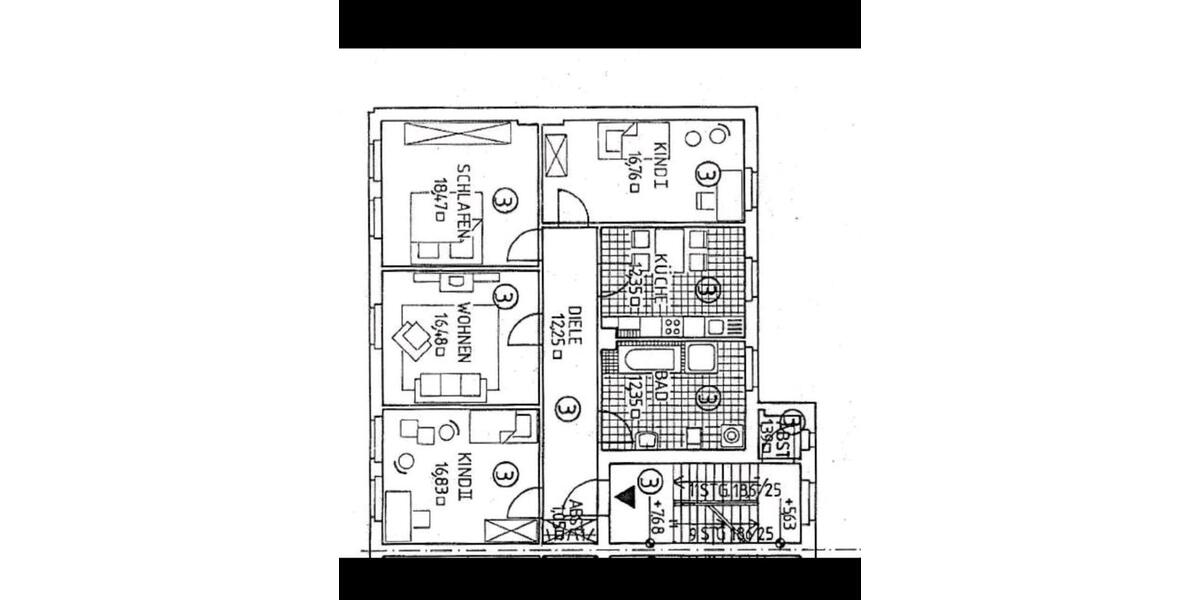 Etagenwohnung Gelsenkirchen Gelsenkirchen-Mitte - 4.5 Zimmer, 110 m&sup2;, 98.000&euro; | Angebot:27456275