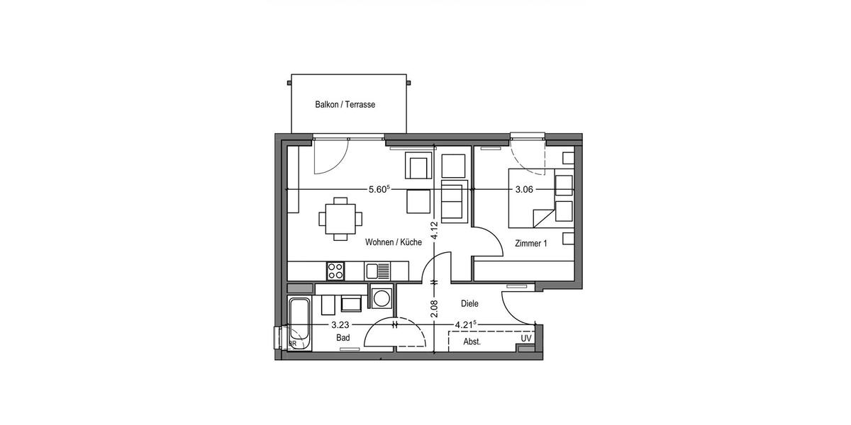 Etagenwohnung Gelsenkirchen Gelsenkirchen-Mitte - 2 Zimmer, 54 m&sup2;, 179.000&euro; | Angebot:26588519