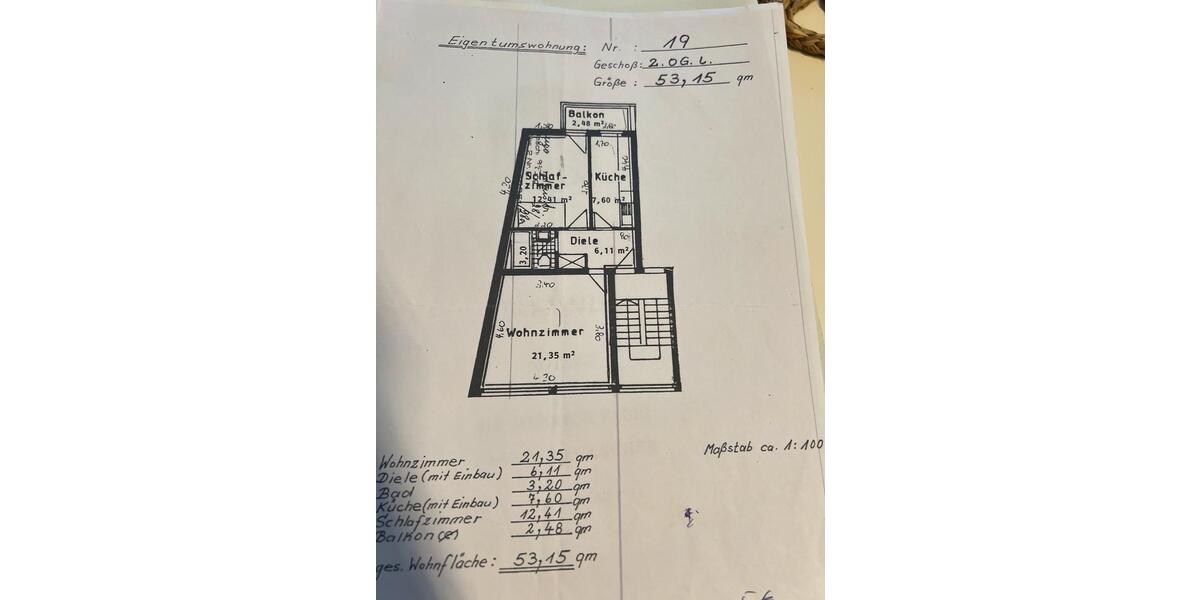 Etagenwohnung Wuppertal Gemarkung Langerfeld - 2 Zimmer, 53 m&sup2;, 100.000&euro; | Angebot:25106436